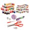eZthings Professional Sewing Supplies Variety Sets and Kits for Arts and Crafts (Sewing Supplies + Threads Set)